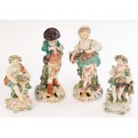 A pair of Derby figures of Vintners,