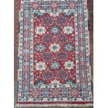 A Kazak design prayer rug, Afghanistan,