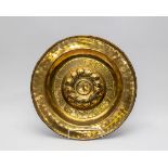 A Nuremberg brass alms dish, late 16th Century,