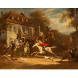 William Frederick Witherington (1785-1865)/Horseman/galloping through a crowd in a