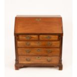 A George II mahogany bureau,