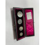 A Victorian set of Maundy money,