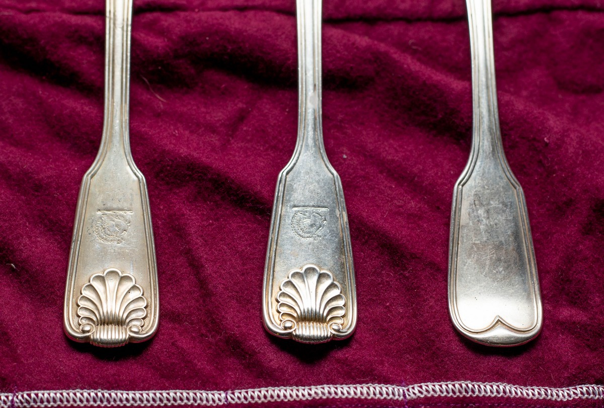 A pair of Victorian silver forks, Chawner & Co. - Image 3 of 3