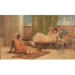 Frederick Goodall RA (1822-1904)/A New Light in the Hareem, 1884/a preparatory sketch/oil on canvas,