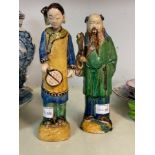 A pair of Chinese pottery figures, late 19th Century, 26.