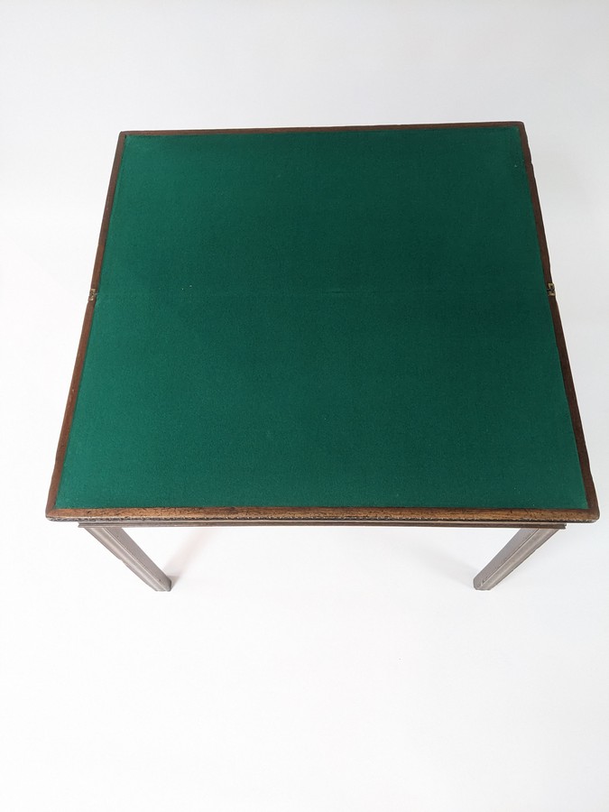 A George III mahogany card table, - Image 3 of 3