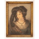 English School/Renaissance Woman/a pair/watercolour,
