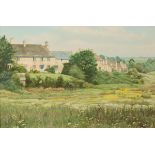 Hugo Squires (20th Century)/Little Rissington, Gloucestershire/signed/oil on canvas,