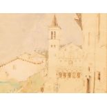 John Ward (1917-2007)/Spoleto, Italy/signed, inscribed and dated Sept 24 '93/watercolour,