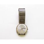 A Junghans gentleman's stainless steel wristwatch designed by Max Bill,