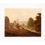 English School, 19th Century/Landscape/oil on canvas, 40.