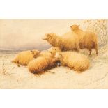 Thomas Sidney Cooper (1803-1902)/Sheep in a Snowy Landscape/initialled,