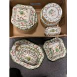 A Copeland-Spode pottery Eden pattern part dinner service, circa 1900, printed brown marks,