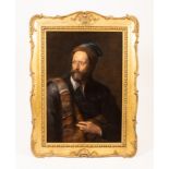 Follower of Sir Anthony van Dyck/Portrait of a Bearded Gentleman/half-length/oil on canvas,