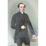 English School, 19th Century/Portrait of a Gentleman/three-quarter length,