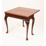 A George II mahogany tea table,