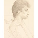 Malcolm Ashman (born 1957)/Study of Giancarlo/pencil sketch, 21cm x 25.
