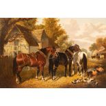 Circle of John Frederick Herring Jnr/Plough Horses,