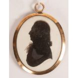 John Miers (circa 1758-1821)/A double-sided silhouette portrait miniature depicting Walter