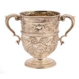 A George II silver two-handled pedestal cup, Thomas Farren, London 1738,