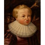 Dutch School, early 17th Century/Portrait of a Young Boy/wearing a white ruff/oil on panel, 39.