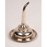 A George III silver wine funnel, Robert Hennell (I) & David Hennell (II), London 1797,