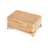 A 9ct gold box, Asprey & Co Ltd.