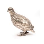 A silver figure of a partridge, Edward Barnard & Sons Ltd.