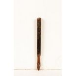 A William IV turned wood and painted truncheon, possibly beech,