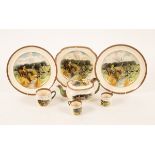 A quantity of Copeland & Sons ceramics of Berkeley Hunt interest,