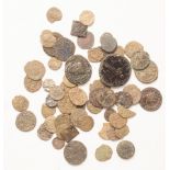 A group of Roman and Medieval base metal coins and weights CONDITION REPORT: