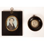 English School, circa 1825/Portrait Miniature of a Gentleman/half-length,