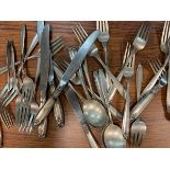 A part canteen of International Sterling flatware, Prelude pattern, comprising eight table forks,