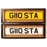 Gloucester Rugby interest, private number plate G110 STA,