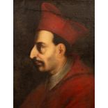 Attributed to Daniele Crespi (1590-1630)/Portrait of Saint Charles Borromeo/wearing Cardinal's