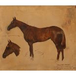 Godfrey Douglas Giles (1857-1941)/Pretty Polly/study of a racehorse/signed,