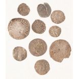 An Elizabeth I sixpence and nine other silver hammered coins CONDITION REPORT: