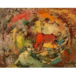 Sing Kwai Choong/Bull Fighting/oil on canvas,