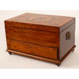 An early 19th Century mahogany workbox,