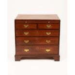 A George III mahogany chest,