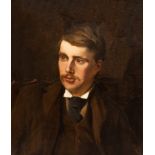 Attributed to Roger Elliot Fry (1866-1934)/Portrait of Gerald Widdrington/dated 1894/oil on canvas,