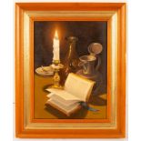 George J Bailey (Contemporary)/Still Life/signed lower right/oil on canvas, 40cm x 29.