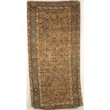 A West Persian Khelleh, early 20th Century, the charcoal field with an all over Herati design,