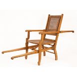 A folding beech carrying chair by Dupont of Paris,