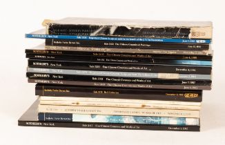 Sotheby's Asian arts (mainly Chinese) sale catalogues, New York, 1970s and 1980s,