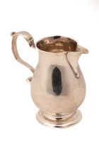 A George II silver sparrow beak jug