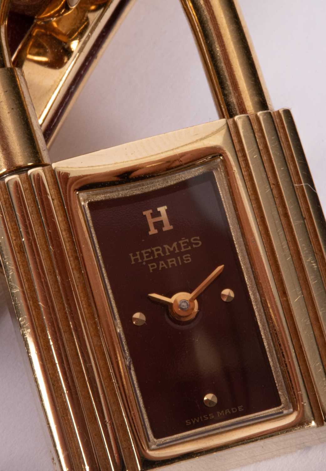 A lady's Hermès Kelly gold plated quartz wristwatch - Image 5 of 6