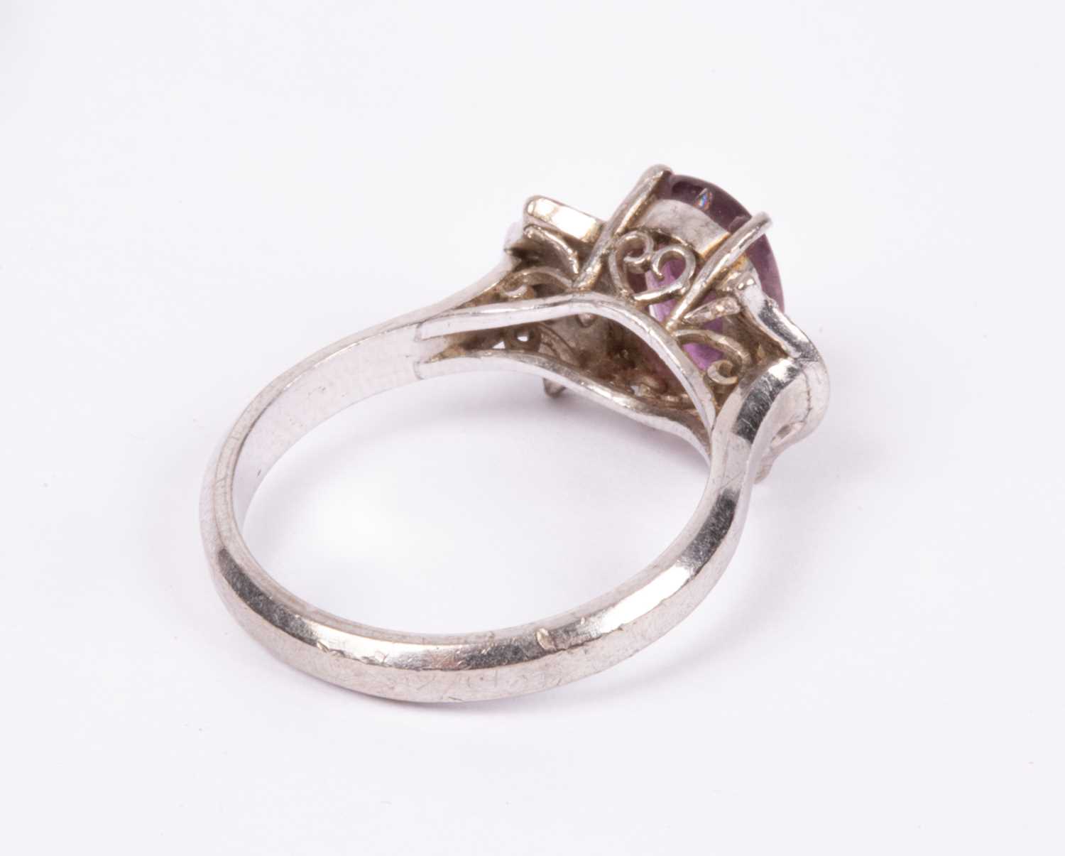 An 18K white gold ruby and diamond ring - Image 3 of 5