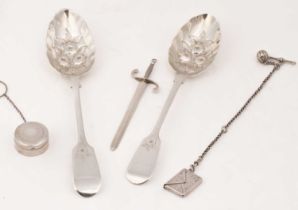 Two Victorian silver spoons