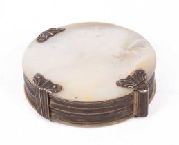 An 18th Century mother-of-pearl cased magnifying glass